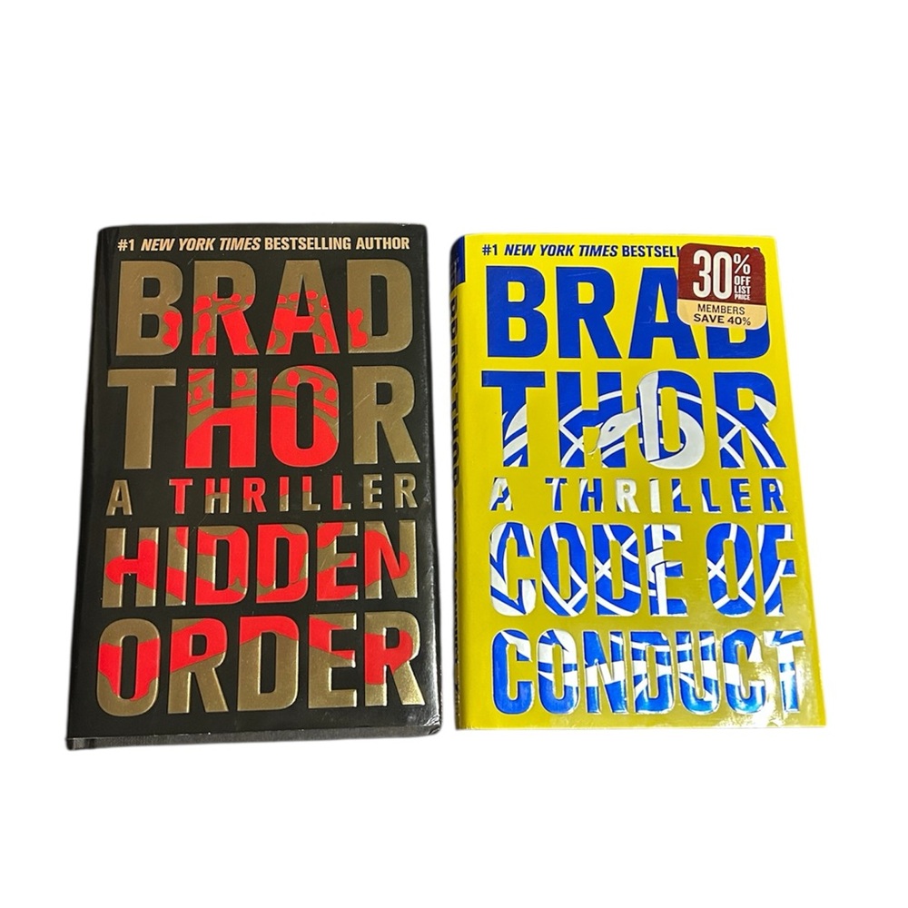 Two Brad Thor Thriller Hardback Books